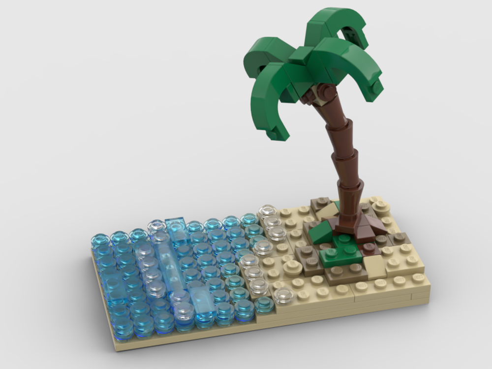 Lego Tropical Beach Diorama