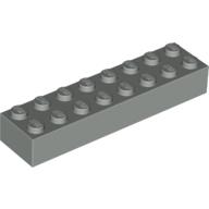 Lego Brick 2 x 8 / Light Gray