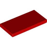 Lego Tile 2 x 4 with Groove / Red
