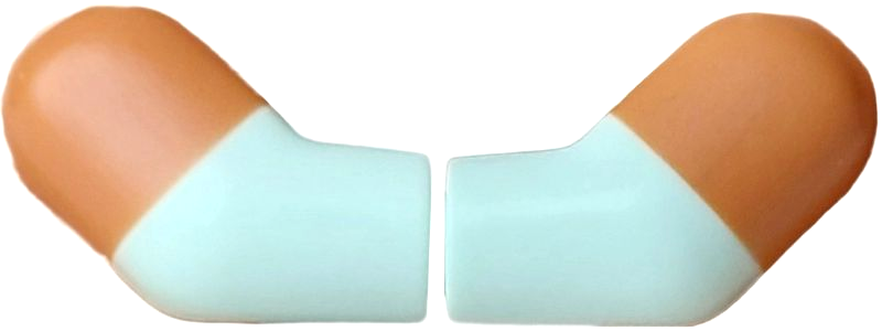 Lego Arm, (Matching Left and Right) Pair with Molded Medium Nougat Short Sleeves  Pattern / Light Aqua