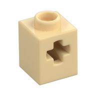 Lego Technic Brick 1 x 1 with Axle Hole / Tan