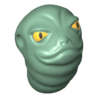 Lego Creature Torso and Head, Hutt Juvenile (Rotta) / Sand Green