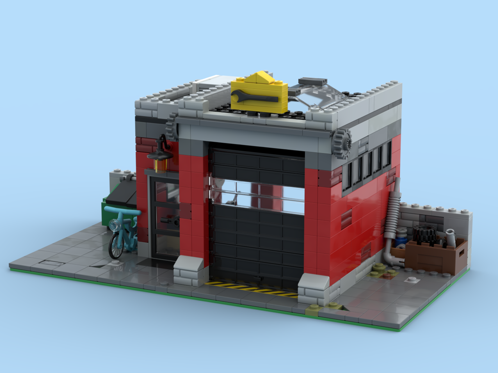 Lego Car repair garage