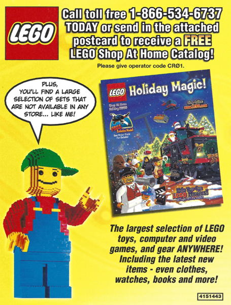 Lego 2001 Insert - Shop at Home - Minifigure (4151443)