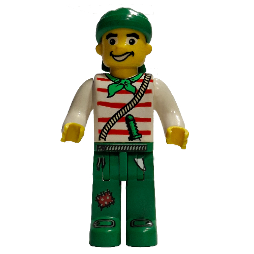 Lego Juniors Midifig, Pirates, Jolly Jack Crow / White