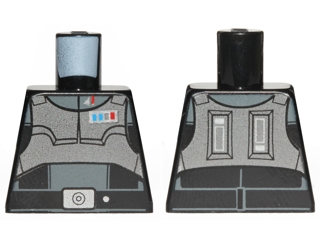 Lego Torso SW Imperial Agent with Armor Vest Pattern (Agent Kallus) / Black
