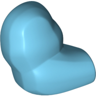 Lego Bigfig Arm, Right [Plain] / Medium Azure