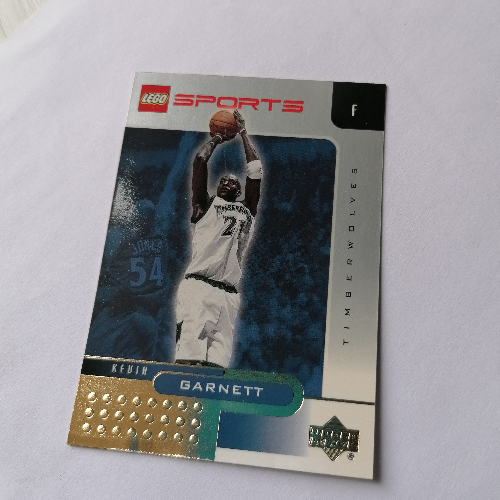 Lego Trading Card, NBA: Kevin Garnett, Minnesota Timberwolves #21 (Gold Leaf) / [No Color/Any Color]