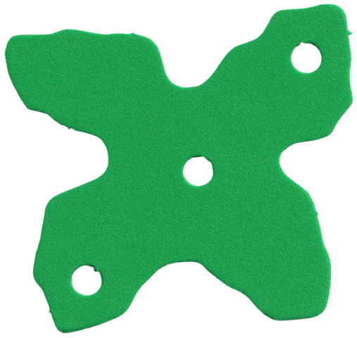 Lego Scala Foam For Set 3148-1, Pine Tree Section 7.5 x 6.5 / Bright Green