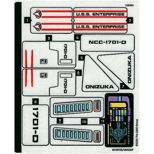 Lego Sticker Sheet for Set 40768-1