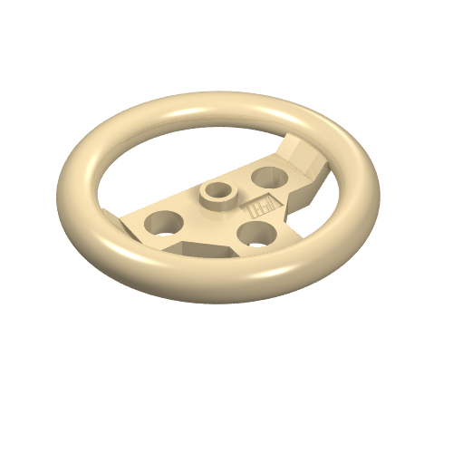 Lego Technic Steering Wheel Large / Tan