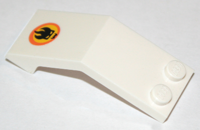 Lego Windscreen 5 x 2 x 1 2/3 with Agents Dr. Inferno Logo Pattern (Sticker) - Set 8637