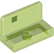 Lego Panel 1 x 2 x 1 [Rounded Corners] with Green Square