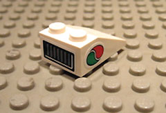 Lego Slope 33 3 x 2 with Air Intake on Back and Octan Logo on Both Sides Pattern (Stickers) - Set 8216