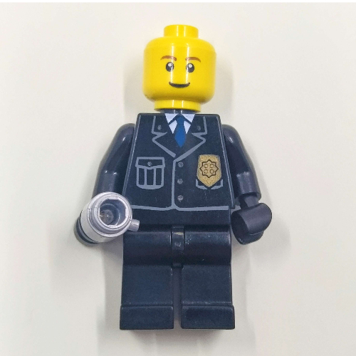 Lego Minifig Complete Assembly, Policeman, Light Up Flashlight / [No Color/Any Color]