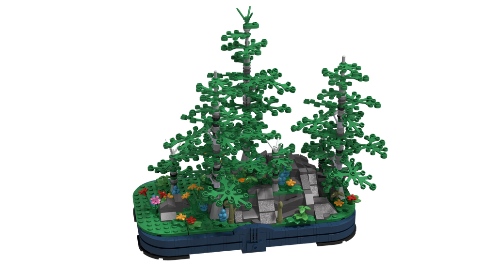 Lego Diorama: The Silver Birch Grove