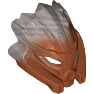 Lego Large Figure Mask with Marbled Flat Silver Pattern