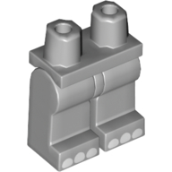 Lego Hips and Light Bluish Gray Legs with White Elephant Toes / Light Bluish Gray