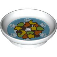 Lego Duplo Dish with Hearts, Stars, Moons, and Triangles Print