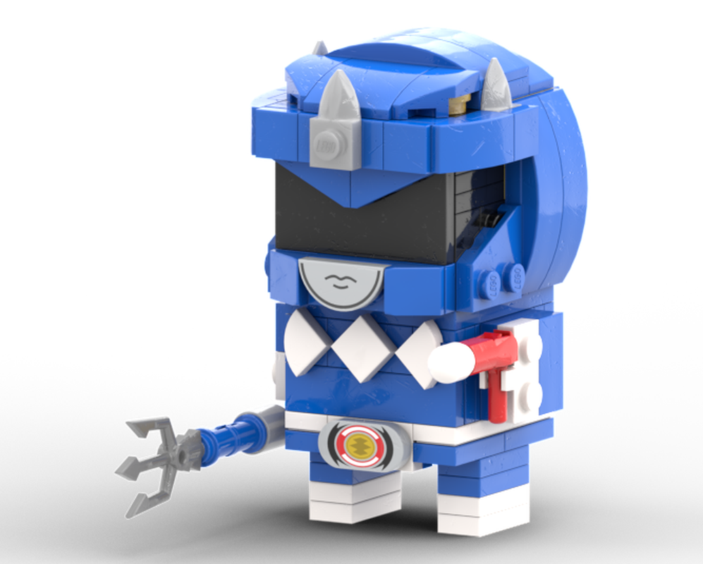 Lego Blue Mighty Morphin Power Ranger Brickheadz (MMPR, 恐竜戦隊 ジュウレンジャー, ZyuRanger)