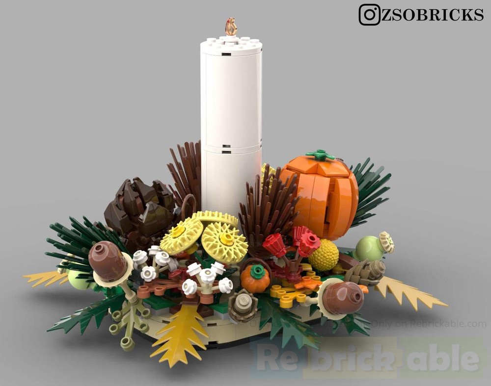 Lego Autumn Table Decoration