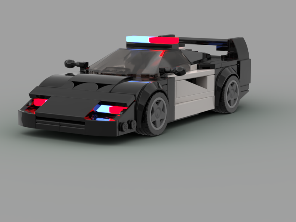 Lego ferrari f40 police car