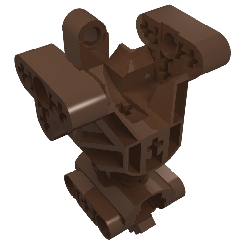 Lego Large Figure Skeletal, Torso, Gearbox / Brown