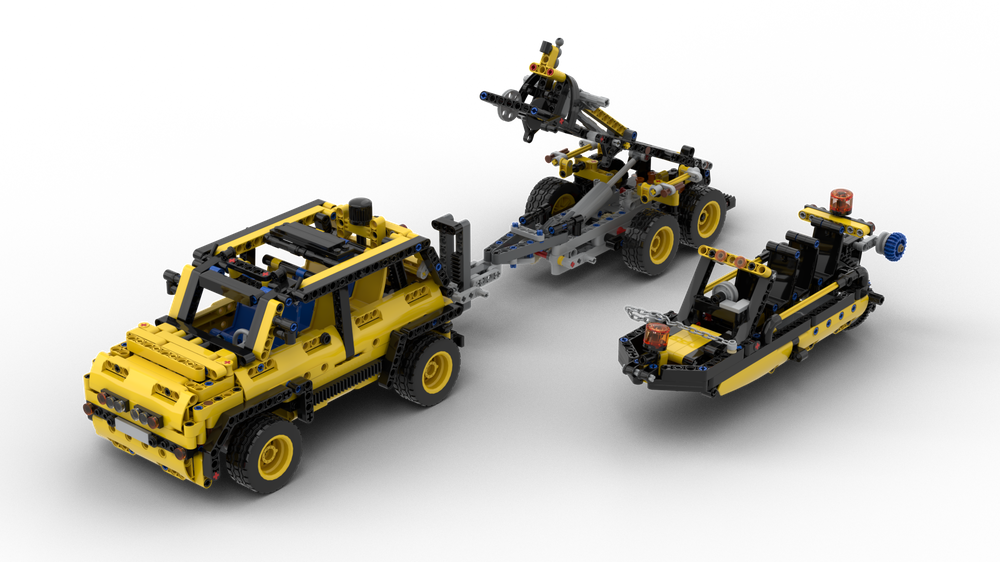 Lego 42108 Alternate CAR + TRAILER + BOAT