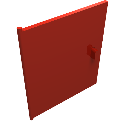 Lego Homemaker Cupboard Door 4 x 4 / Red