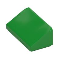 Lego Brick Sloped 30° 1 x 2 x 2/3 / Bright Green