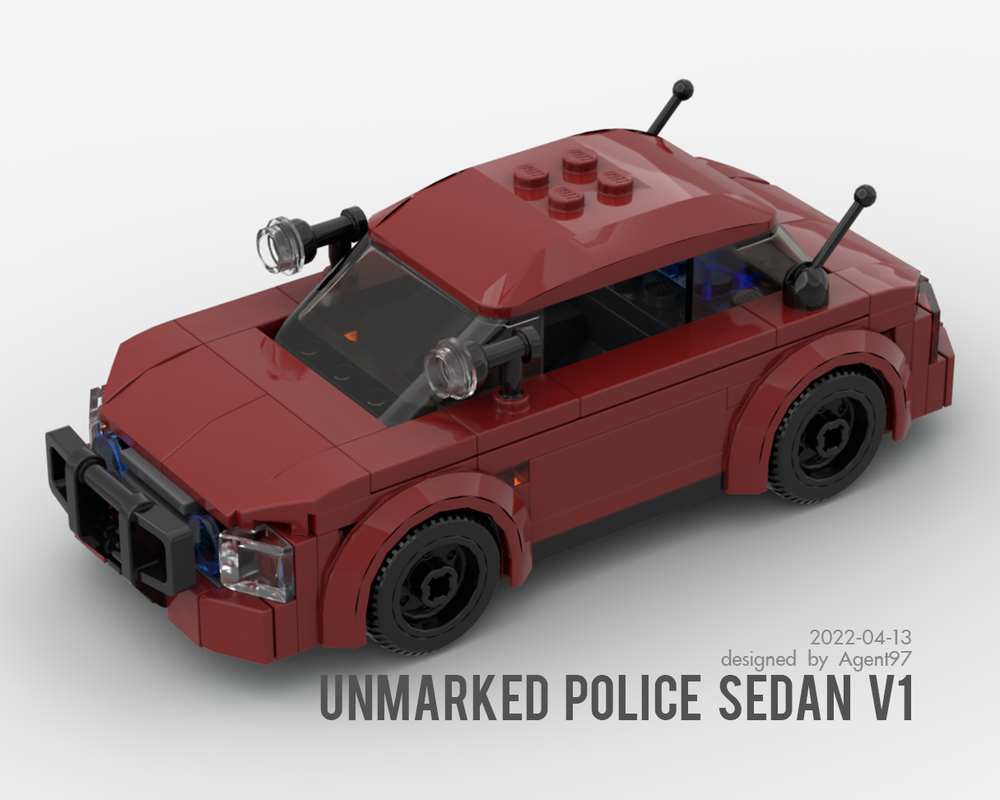 Lego Unmarked Police Sedan V1