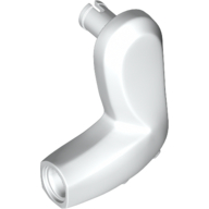 Lego Animal Body Part, Dinosaur, Arm, Left, with Elbow Spikes / White