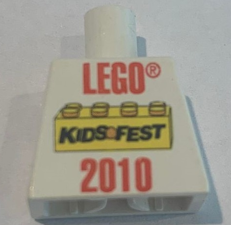 Lego Torso LEGO KidsFest 2010 Pattern / White