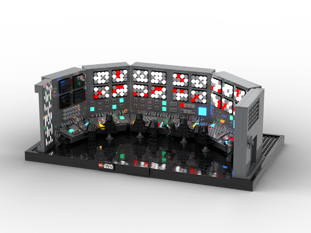 Lego SW Diorama Imperial Super Laser Fire control room on Death Star MOC