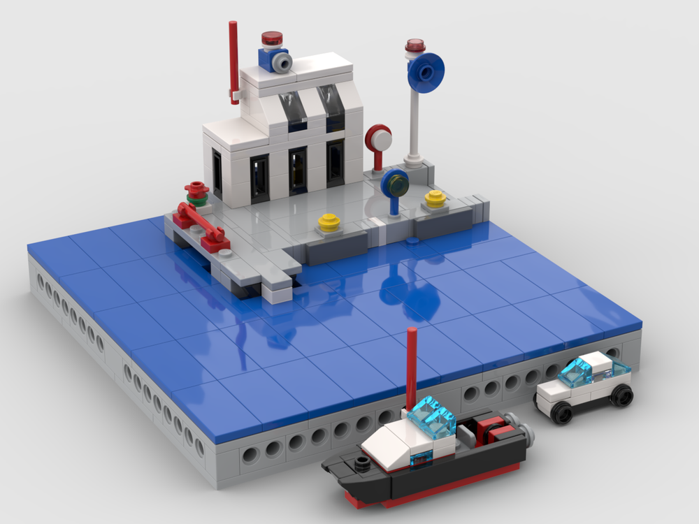 Lego 6540 - Pier Police (microscale version)
