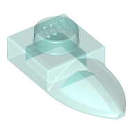 Lego Plate Special 1 x 1 with Tooth / Trans-Light Blue