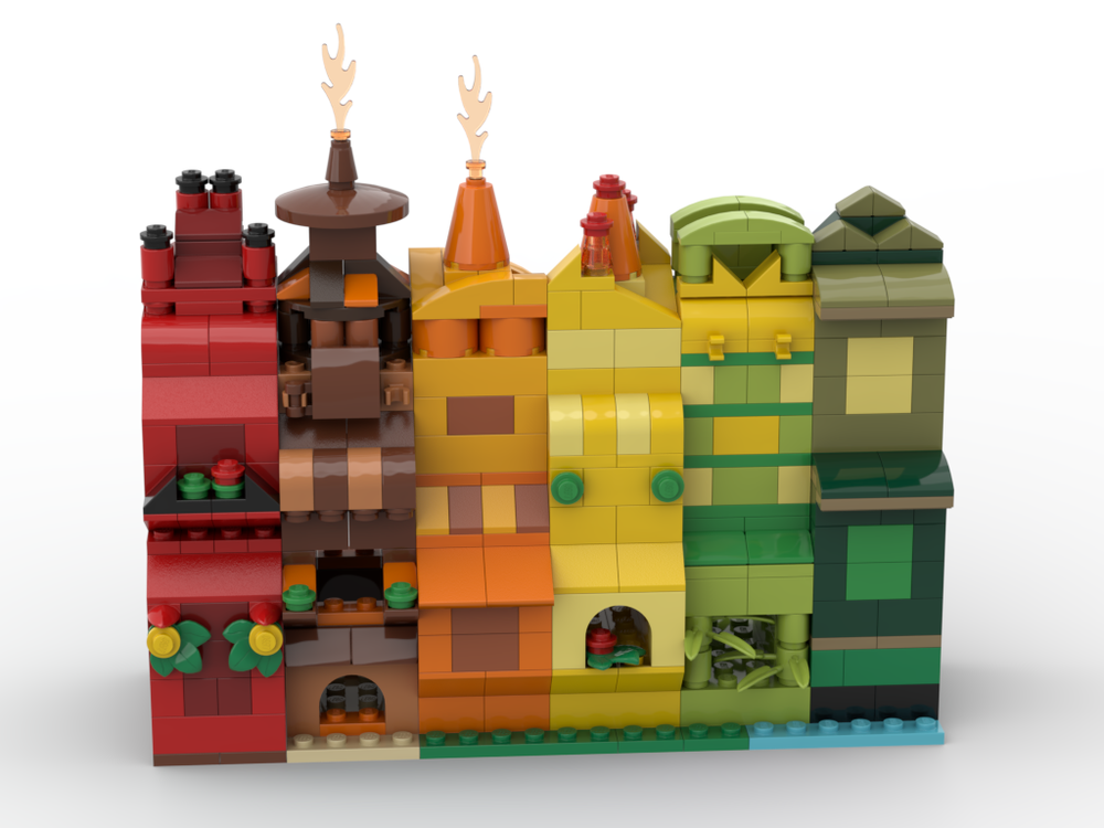 Lego 11011 Rainbow houses Part 1
