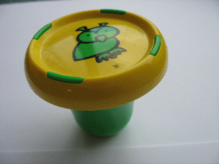 Lego Music Builder Sound Plug with Bright Green Base and Bright Green Owl Print