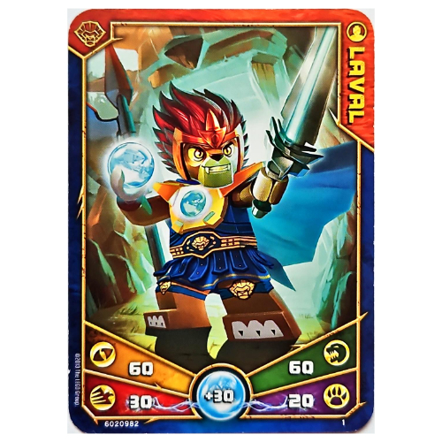 Lego Trading Card, Legends of Chima Deck #1: 1 [Laval]