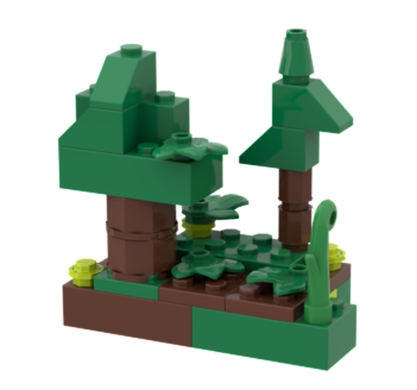 Lego BYGGLEK Mini scene forest