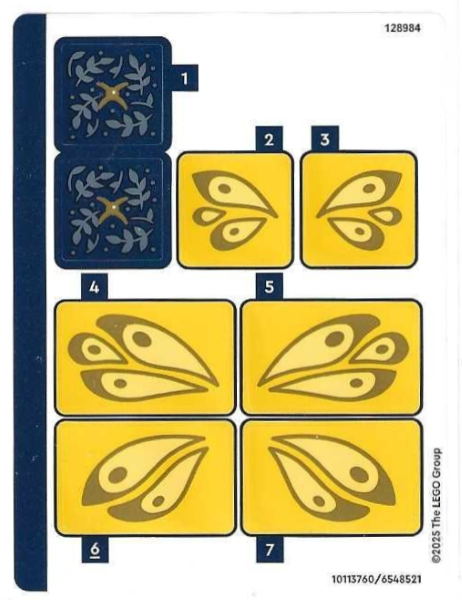 Lego Sticker Sheet for Set 75688-1