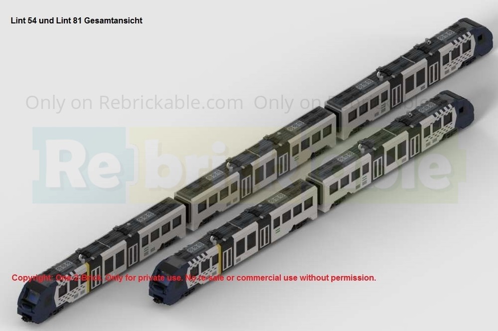 Lego German Class 620/622 - Alstom Coradia Lint 54/81