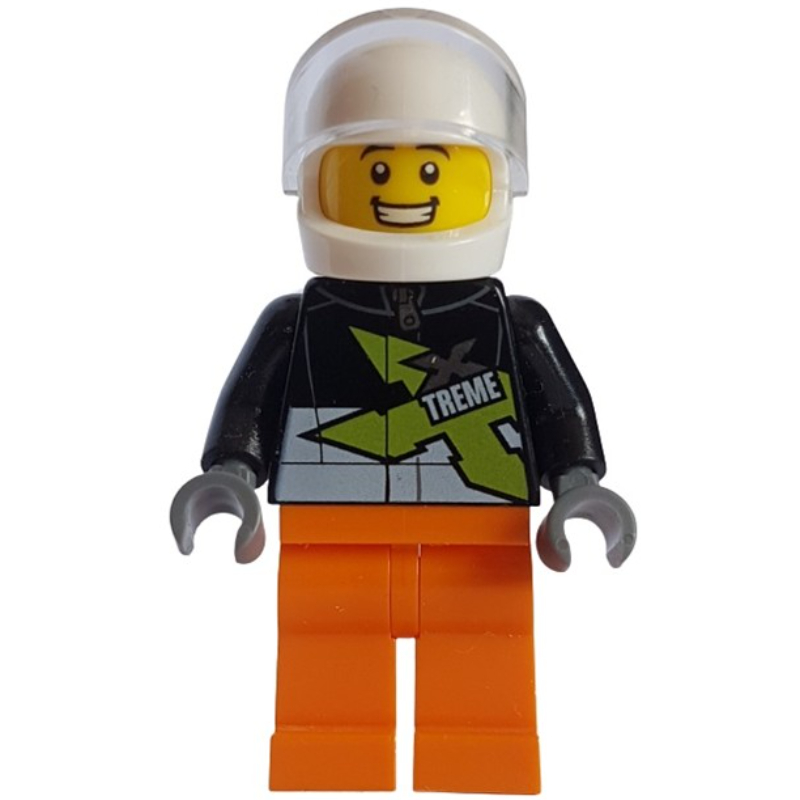 Lego Stunt Driver with Lime X