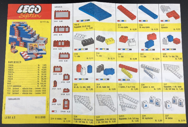 Lego 1962 Danish - Late Issue (B-111-da)