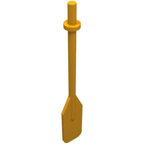 Lego Equipment Oar / Paddle with Bar Handle / Medium Orange