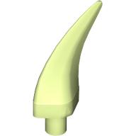 Lego Animal Body Part, Barb / Claw / Tooth / Talon / Horn, Medium / Yellowish Green