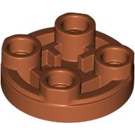 Lego Tile Special Round 2 x 2 Inverted / Dark Orange