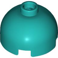 Lego Brick Round 2 x 2 Dome Top, Vented Stud / Dark Turquoise