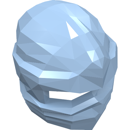 Lego Wrap with Forehead Ridge / Bright Light Blue