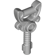 Lego Equipment Key Ornamented with Stud / Light Bluish Gray